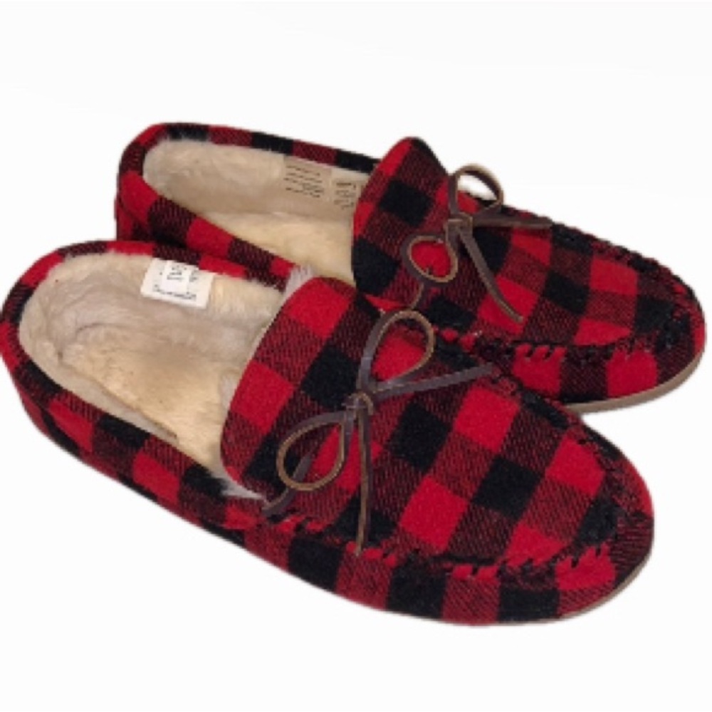 J. Crew Buffalo Plaid House Shoes Size 11